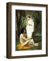 Idyll, 1851-52-William Adolphe Bouguereau-Framed Giclee Print