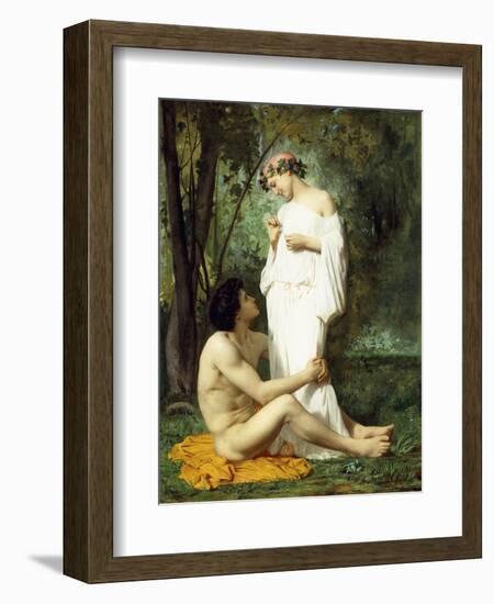 Idyll, 1851-52-William Adolphe Bouguereau-Framed Giclee Print