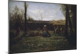 Idyll, 1865-Antonio Fontanesi-Mounted Giclee Print