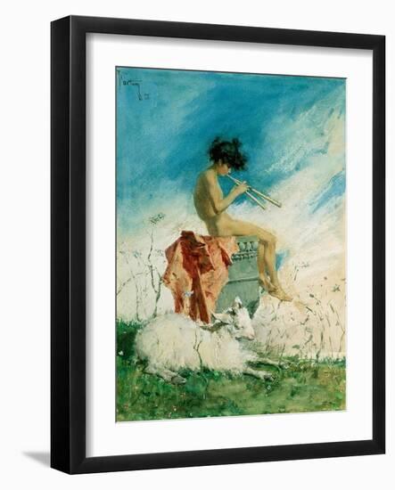 Idyll, 1868-Mariano Fortuny y Marsal-Framed Giclee Print