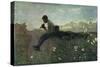 Idyll, 1882-1883-Giovanni Segantini-Stretched Canvas