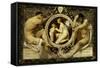 Idyll-Gustav Klimt-Framed Stretched Canvas