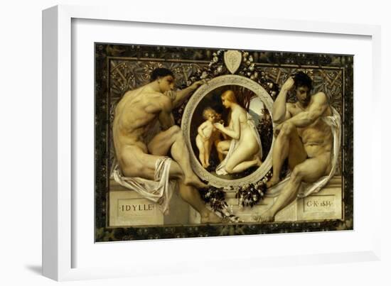 Idyll-Gustav Klimt-Framed Giclee Print