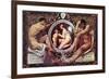 Idyll-Gustav Klimt-Framed Art Print