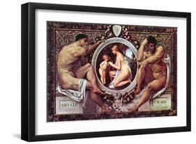 Idyll-Gustav Klimt-Framed Art Print