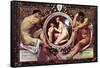 Idyll-Gustav Klimt-Framed Stretched Canvas