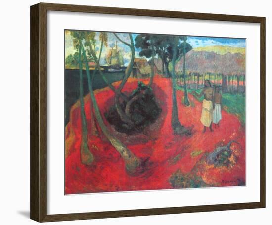 Idylle onTahiti, c.1901-Paul Gauguin-Framed Art Print