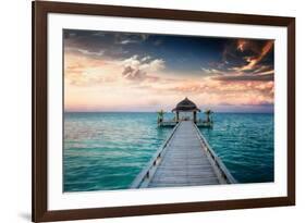 Idyllic Arbor on Water, Maldive Islands-PlusONE-Framed Photographic Print