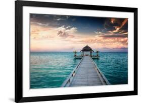 Idyllic Arbor on Water, Maldive Islands-PlusONE-Framed Photographic Print