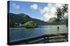 Idyllic bay in Pago Pago, Tutuila, American Samoa.-Jerry Ginsberg-Stretched Canvas