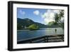 Idyllic bay in Pago Pago, Tutuila, American Samoa.-Jerry Ginsberg-Framed Photographic Print