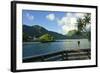 Idyllic bay in Pago Pago, Tutuila, American Samoa.-Jerry Ginsberg-Framed Photographic Print