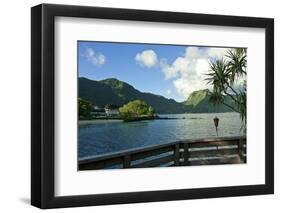 Idyllic bay in Pago Pago, Tutuila, American Samoa.-Jerry Ginsberg-Framed Photographic Print