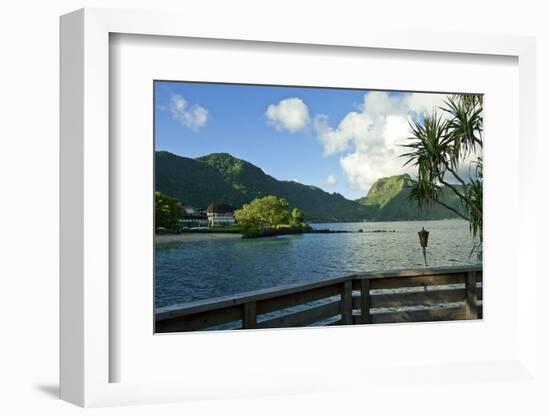 Idyllic bay in Pago Pago, Tutuila, American Samoa.-Jerry Ginsberg-Framed Photographic Print