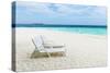 Idyllic Beach in the Maldives-John Harper-Stretched Canvas