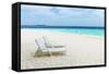 Idyllic Beach in the Maldives-John Harper-Framed Stretched Canvas