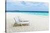 Idyllic Beach in the Maldives-John Harper-Stretched Canvas