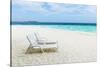 Idyllic Beach in the Maldives-John Harper-Stretched Canvas