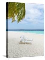 Idyllic Beach in the Maldives-John Harper-Stretched Canvas