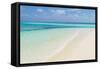 Idyllic Beach in the Maldives-John Harper-Framed Stretched Canvas