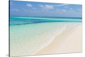 Idyllic Beach in the Maldives-John Harper-Stretched Canvas