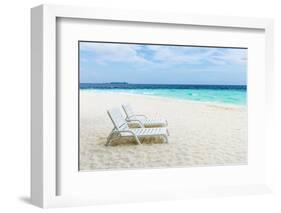 Idyllic Beach in the Maldives-John Harper-Framed Photographic Print