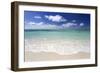 Idyllic Beach Scene with Blue Sky, Aquamarine Sea and Soft Sand, Ile Aux Cerfs-Lee Frost-Framed Photographic Print