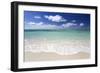 Idyllic Beach Scene with Blue Sky, Aquamarine Sea and Soft Sand, Ile Aux Cerfs-Lee Frost-Framed Photographic Print