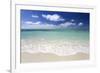 Idyllic Beach Scene with Blue Sky, Aquamarine Sea and Soft Sand, Ile Aux Cerfs-Lee Frost-Framed Photographic Print