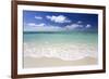 Idyllic Beach Scene with Blue Sky, Aquamarine Sea and Soft Sand, Ile Aux Cerfs-Lee Frost-Framed Photographic Print