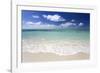 Idyllic Beach Scene with Blue Sky, Aquamarine Sea and Soft Sand, Ile Aux Cerfs-Lee Frost-Framed Photographic Print