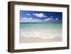 Idyllic Beach Scene with Blue Sky, Aquamarine Sea and Soft Sand, Ile Aux Cerfs-Lee Frost-Framed Premium Photographic Print