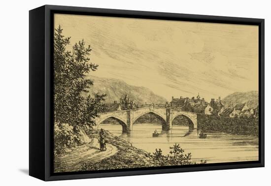 Idyllic Bridge I-I. g. Wood-Framed Stretched Canvas