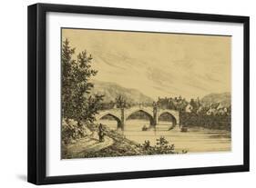 Idyllic Bridge I-I. g. Wood-Framed Art Print