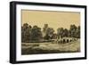 Idyllic Bridge II-I. g. Wood-Framed Premium Giclee Print