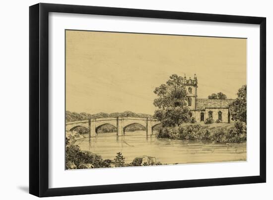 Idyllic Bridge IV-I. g. Wood-Framed Art Print