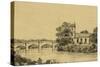Idyllic Bridge IV-I. g. Wood-Stretched Canvas