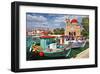 Idyllic Greek Island Aegina-null-Framed Art Print