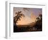 Idyllic Landscape at Dusk, 1782-Jacob-Philippe Hackert-Framed Premium Giclee Print