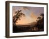 Idyllic Landscape at Dusk, 1782-Jacob-Philippe Hackert-Framed Giclee Print