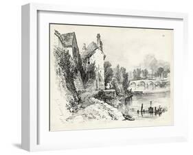 Idyllic Landscape II-J.d. Harding-Framed Art Print