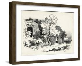 Idyllic Landscape VI-J.d. Harding-Framed Art Print