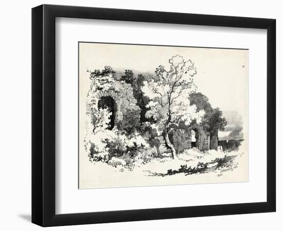 Idyllic Landscape VI-J.d. Harding-Framed Art Print