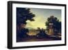 Idyllic Landscape-Jean-François Millet-Framed Giclee Print