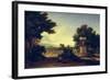 Idyllic Landscape-Jean-François Millet-Framed Giclee Print