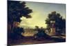 Idyllic Landscape-Jean-François Millet-Mounted Giclee Print