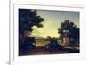 Idyllic Landscape-Jean-François Millet-Framed Giclee Print