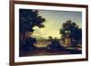 Idyllic Landscape-Jean-François Millet-Framed Giclee Print