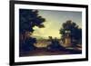 Idyllic Landscape-Jean-François Millet-Framed Giclee Print