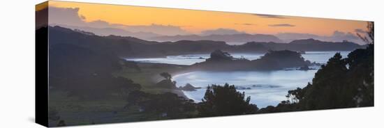 Idyllic Northland Coastline Illuminated at Sunset, Northland, North Island, New Zealand, Pacific-Doug Pearson-Stretched Canvas